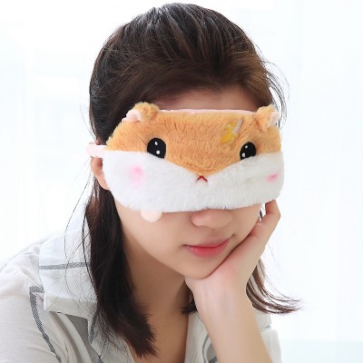 Lovely plush fox animal style custom design cartoon plush eyeshade/eyepatch/blinkers for sleeping