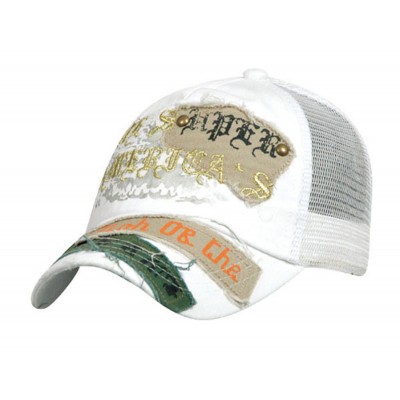 Charming 2-LED(together) flashing embroidered camouflage golf cap