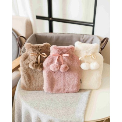 customized BS natural rubber hot water bottle with animal cover