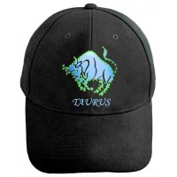 novelty&charming optical fiber flashing taurus embroidery led baseball cap