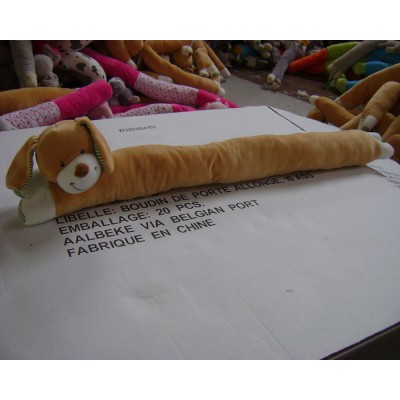 90*8cm beautiful promotional customized stuffed plush brown doggy animal door stopper,door shield