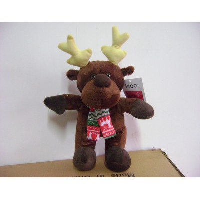 Plush Christmas Deer Keychain, Mini Plush Christmas Deer, Plush Christmas Deer Keyring Toy