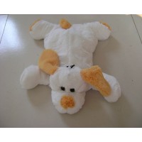 cheap promotional black/white dog soft plush animal shaped hot water bottle cover for 2000ml